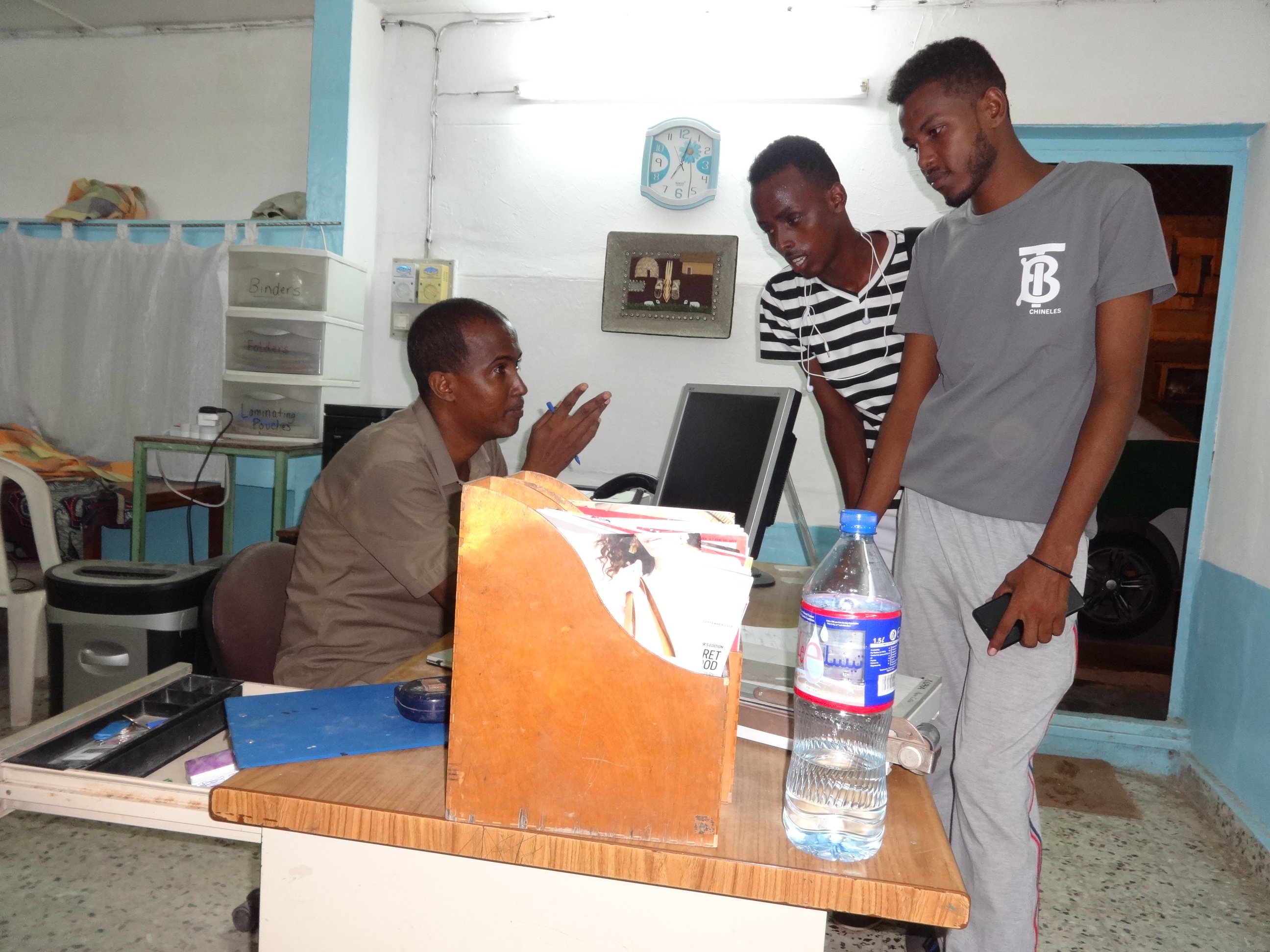 Receptionist Abdo at work 2